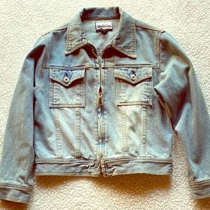 Light Denim Zip-up Jacket